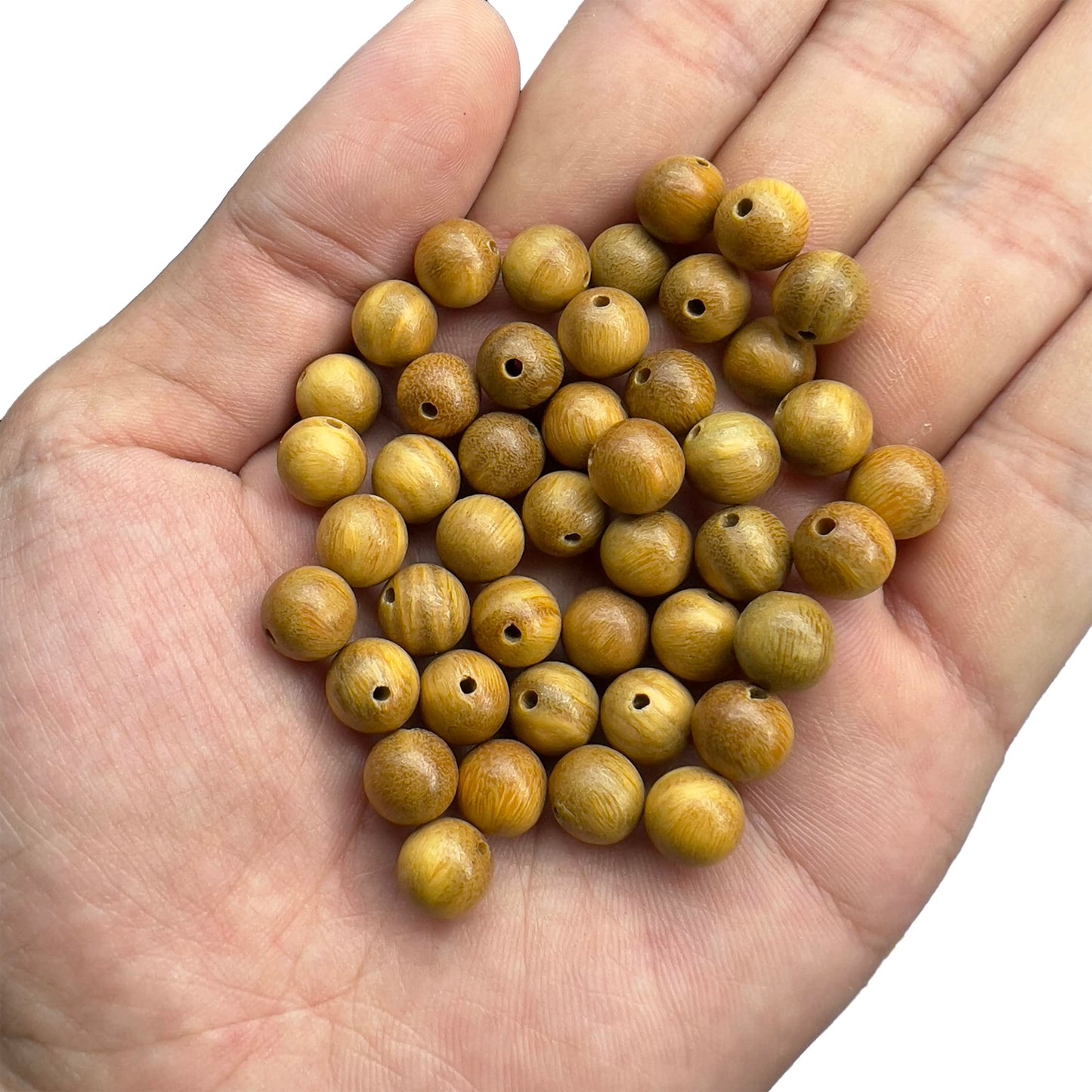 CarpenterC 500pcs 10mm Gorgeous Natural Round Polished Rosewood Loose Beads for Jewelry Making DIY Handmade Crafts