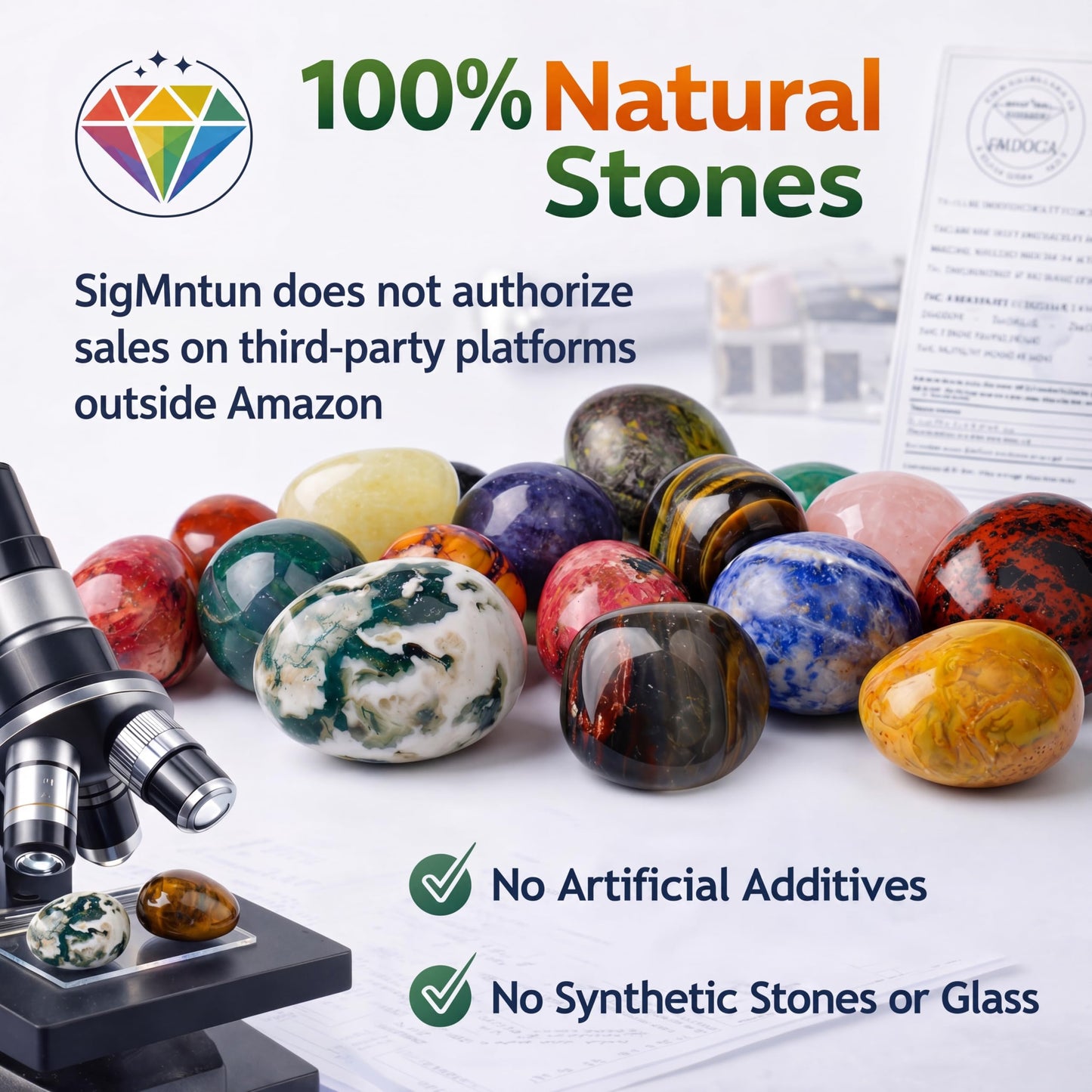 SigMntun Polished Stone Set Ocean Jasper Crystals, 0.8" Handpicked Tumbled Gemstones Rocks, Pebbles for Reiki, Chakra, Healing, Home Decor