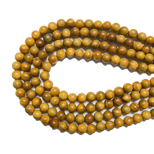 CarpenterC 500pcs 8mm Gorgeous Natural Round Polished Rosewood Loose Beads for Jewelry Making DIY Handmade Crafts