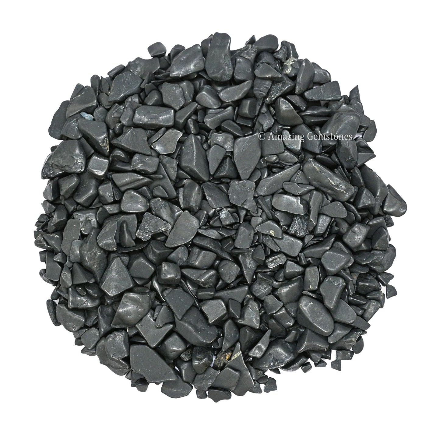Amazing Gemstone Shungite Crystal Chips Aquarium Gravel Rocks - Shungite Chips Bulk Fish Tank Gravel, Small Tumbled Stone Chips and Tiny Crystals for Decoration (Natural AAA Grade) (1000+ Carat Chips)