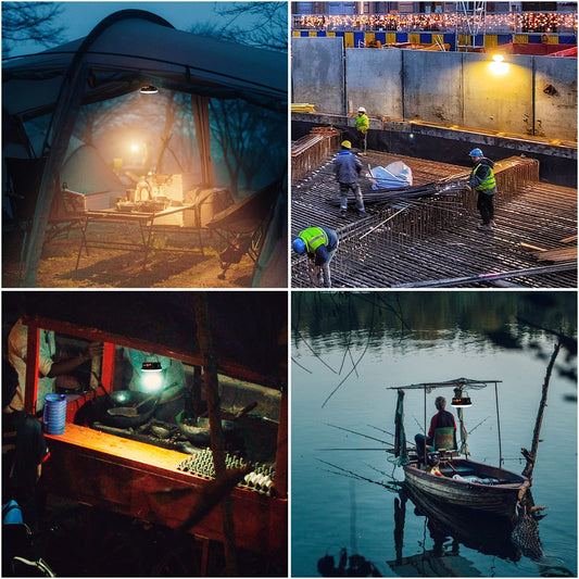 IODOO 10000mAh 30W Rechargeable Camping Light with Remote 3000LM 2700/4000/6500K/RED LED Camping Lantern Portable IP45 Waterproof Tent Lights Power Failur for Parents Christmas Gift