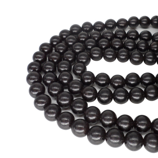 CarpenterC 500pcs 6mm Gorgeous Natural Round Polished Rosewood Loose Beads for Jewelry Making DIY Handmade Crafts