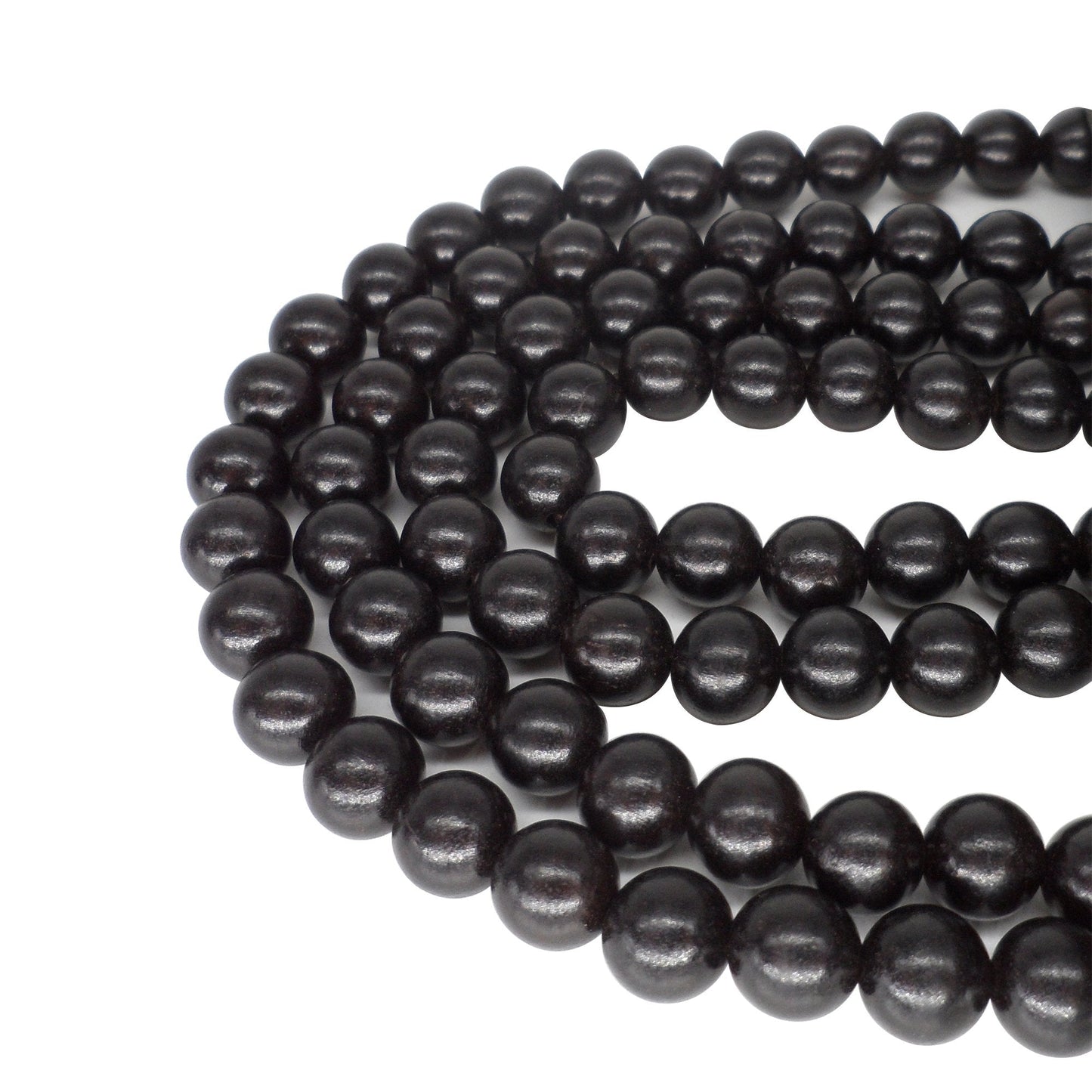 CarpenterC 500pcs 10mm Gorgeous Natural Round Polished Rosewood Loose Beads for Jewelry Making DIY Handmade Crafts