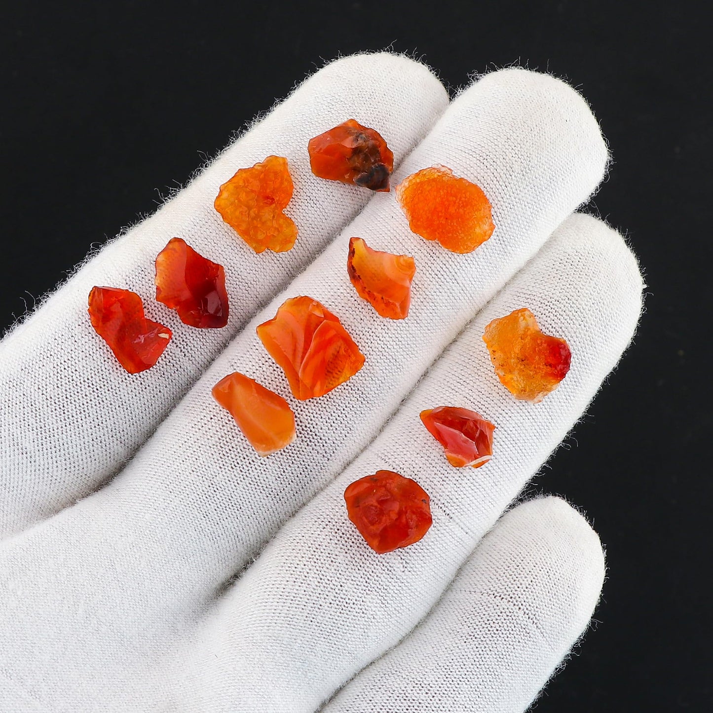 CRYSTALIS Wholesale 50 carats Natural Fire Opal, Loose Gemstone Bulk Rough Jewelry Making Supply, Chakra & Healing Raw Stones, Wire Wrapping, DIY, Gem Collection