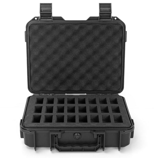 TORIBIO Miniature Storage Figure Hard Shell Case, 48 Slot Miniature Sturdy Hard Case Figurine Carrying Case, Compatible with D&D DND Minis and More