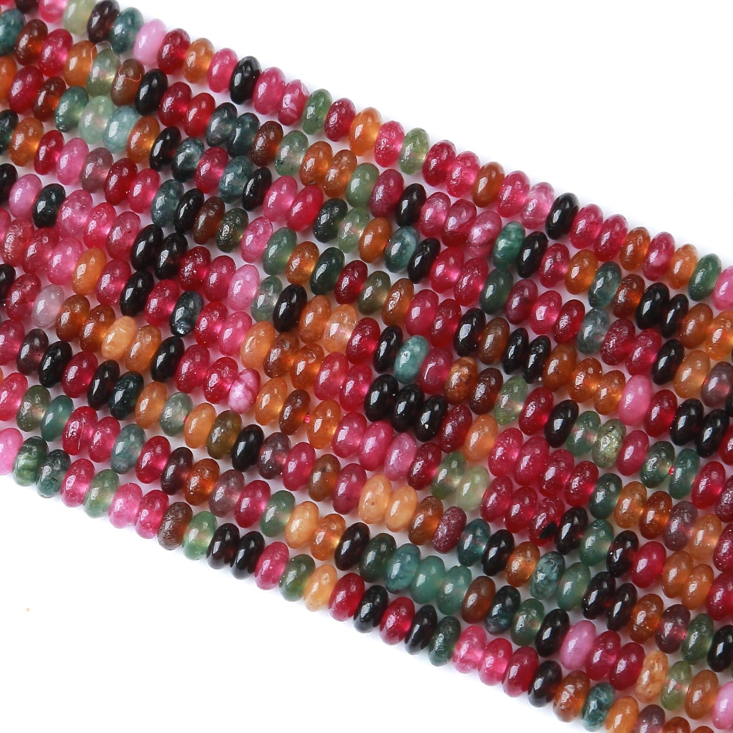 2x4MM 150PCS Tourmaline Tube Rondelle Abacus Disk Spacer Loose Beads for Jewelry Making