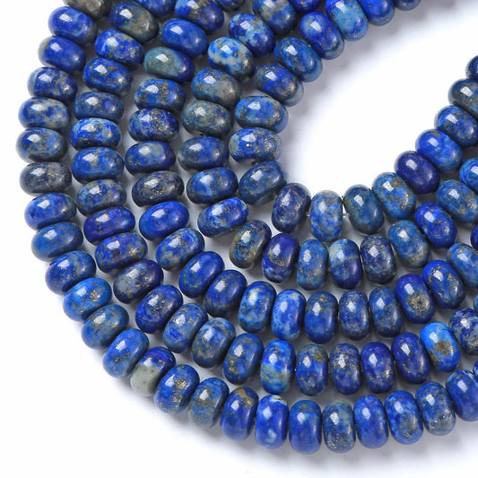 5x8MM 72PCS Lapis Lazuli Tube Rondelle Abacus Disk Spacer Loose Beads for Jewelry Making