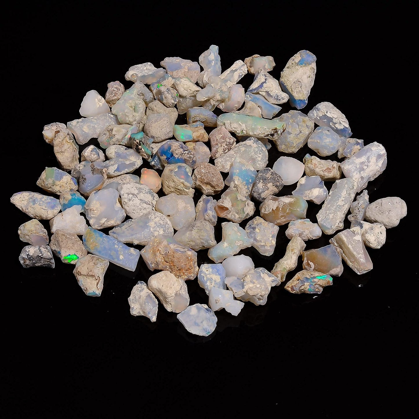 Gemkora 100 carats Raw Opal Gemstone and Crystals, Wholesale Lot, Gemstone, Rough Crystals, Rock Stones, Jewelry Making Supplies, DIY & Crafts (B Grade)
