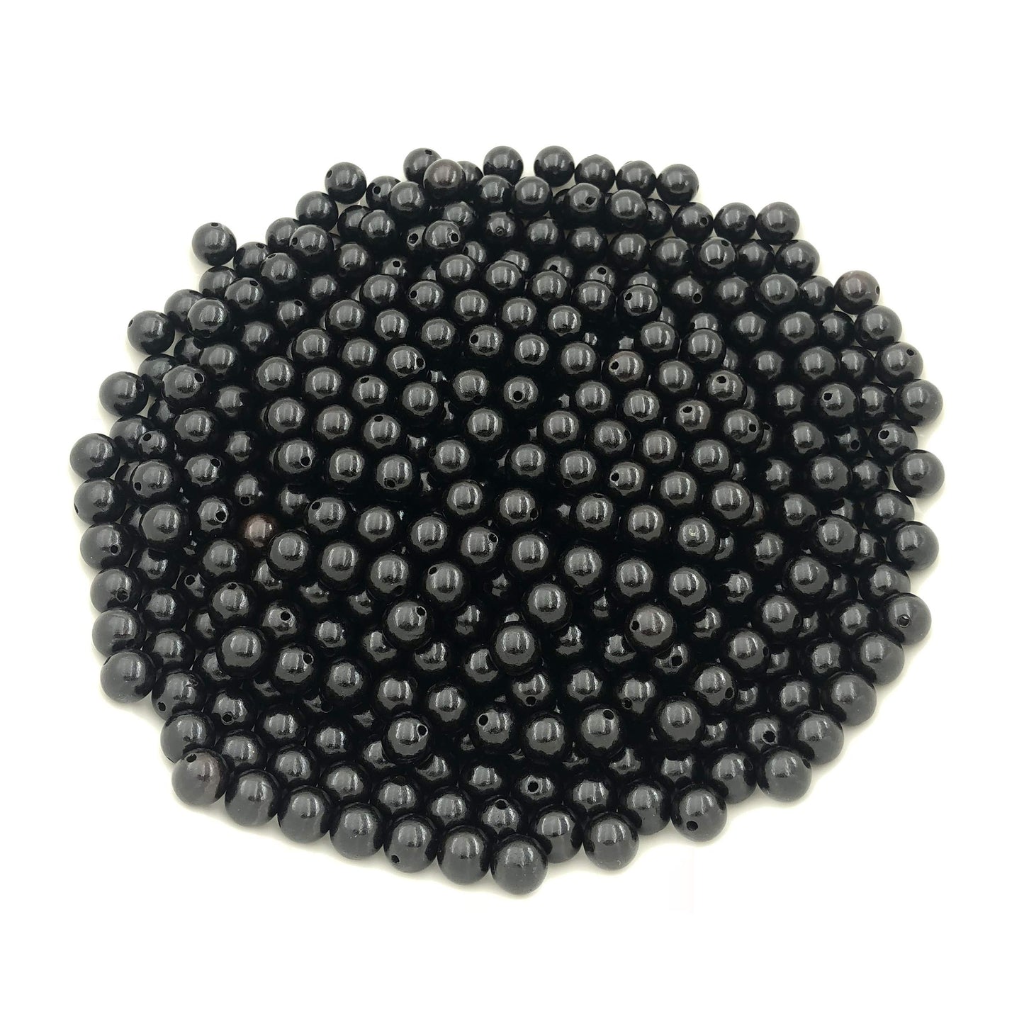 CarpenterC 500pcs 6mm Gorgeous Natural Round Polished Rosewood Loose Beads for Jewelry Making DIY Handmade Crafts