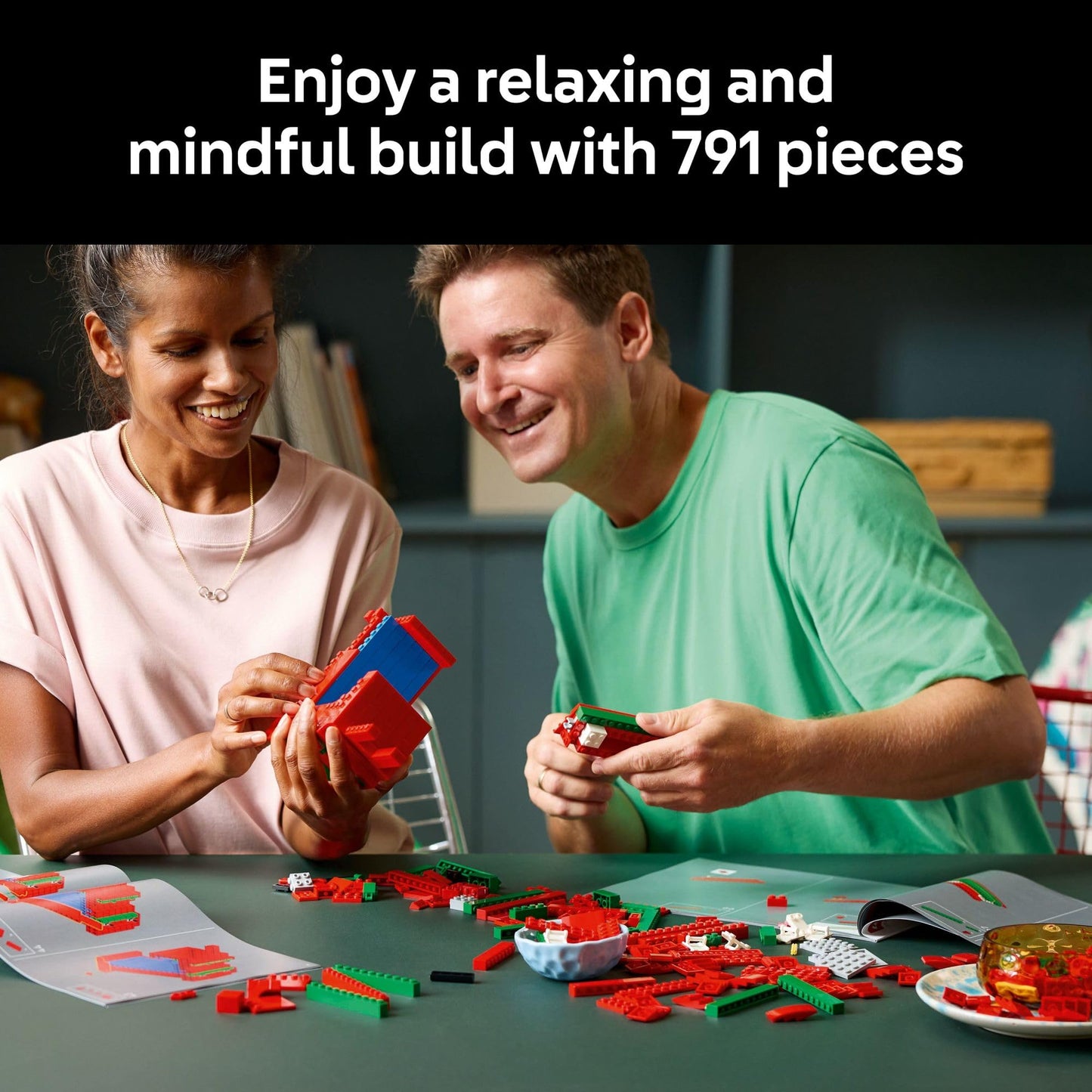 LEGO Art Love Collectible Building Set - DIY Kit for Adults, Ages 18+ - Gifts for Birthdays - Home Decor to Display on Table - 31214
