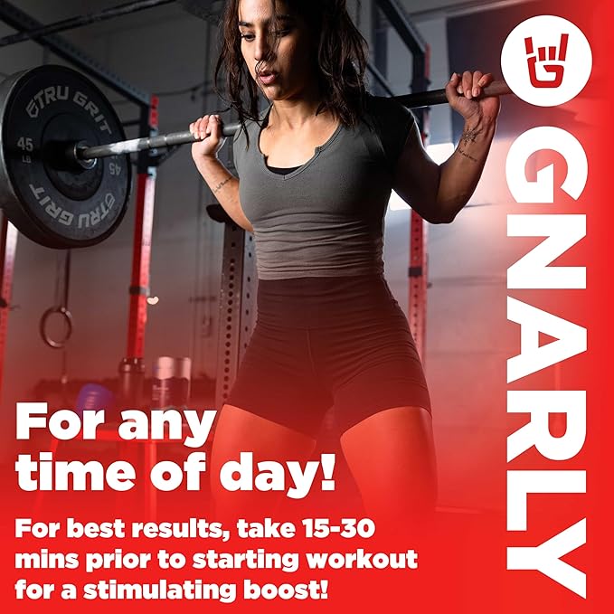 Gnarly Nutrition BCAA Powder, Berry Lemonade ??Pre-Workout BCAAS Amino Acids ??NSF Sport Certified ??Supplement to Support and Rebuild Muscle ??Berry Lemonade with Caffeine, 10.58 oz