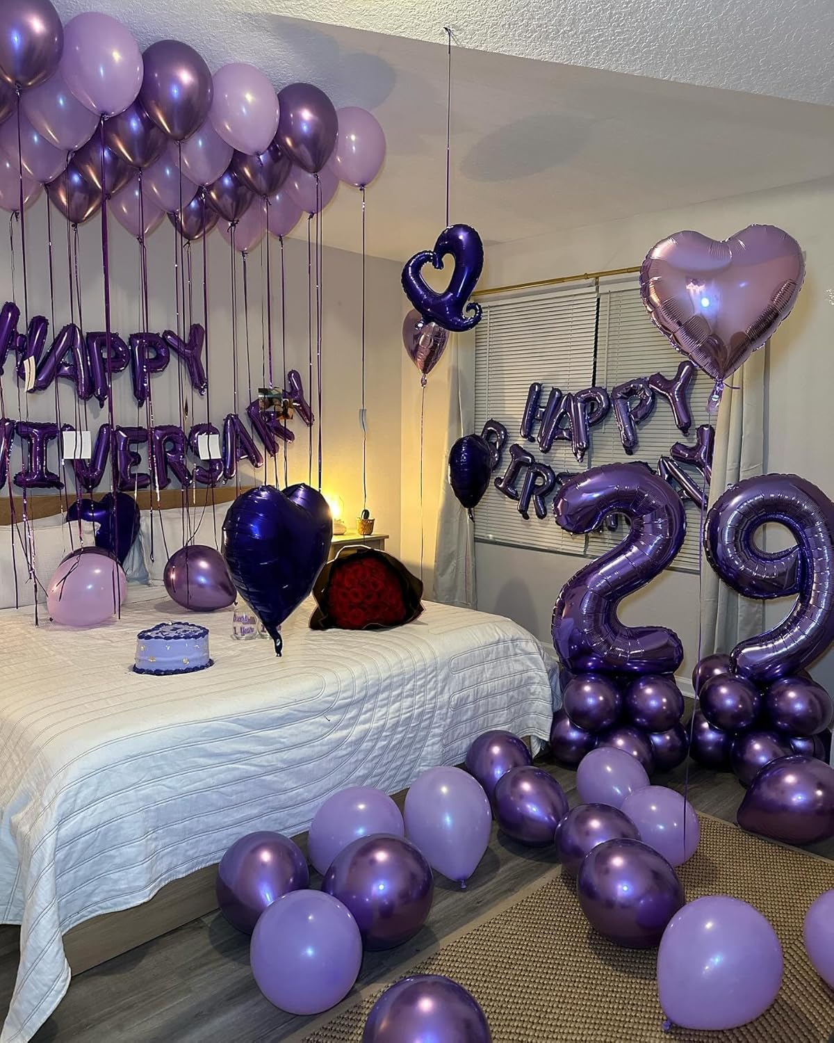 Purple Number 3 Balloon - 40 Inch 3rd Birthday Celebration Decoration for Kids & Adults