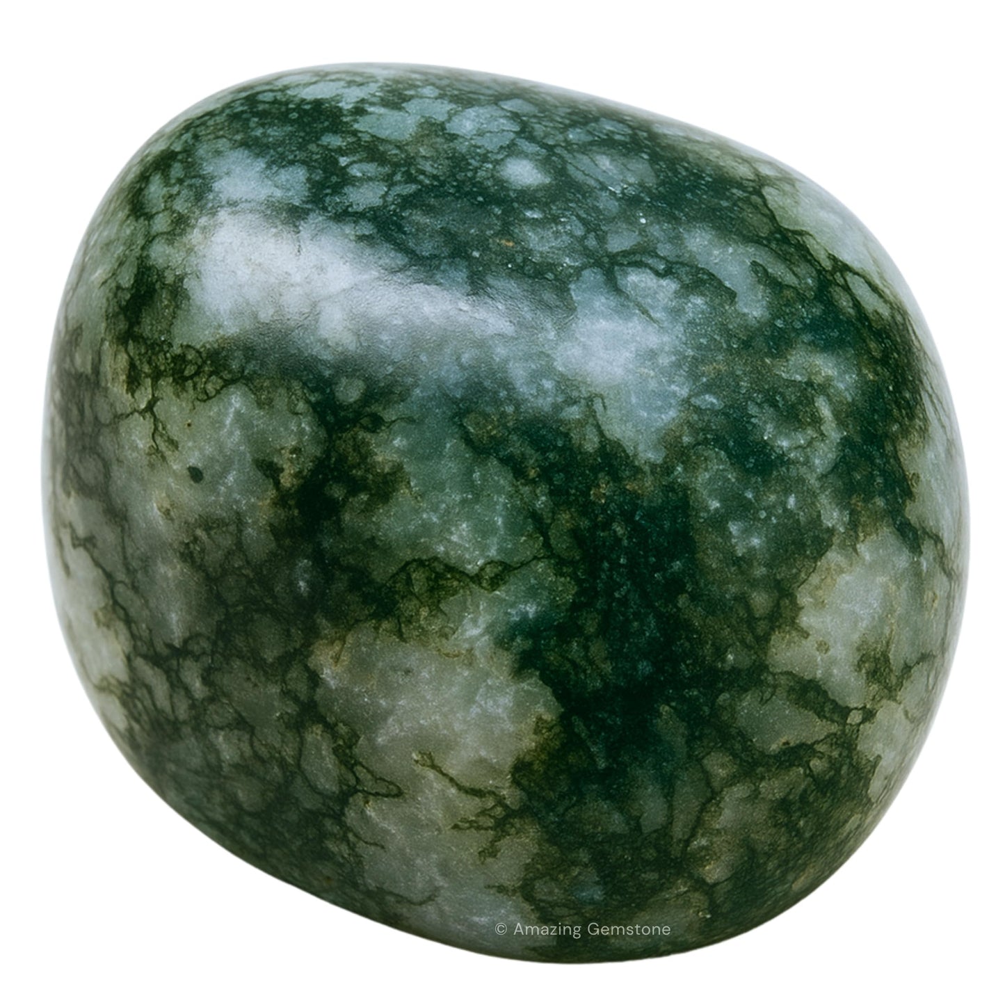 Amazing Gemstone Moss Agate Crystals and Healing Stones Tumbled - 1 oz Moss Agate Stones, Healing Stones for Energy Balance, Stress Relief - Premium Polished Gems Rocks for Meditation & Wellness