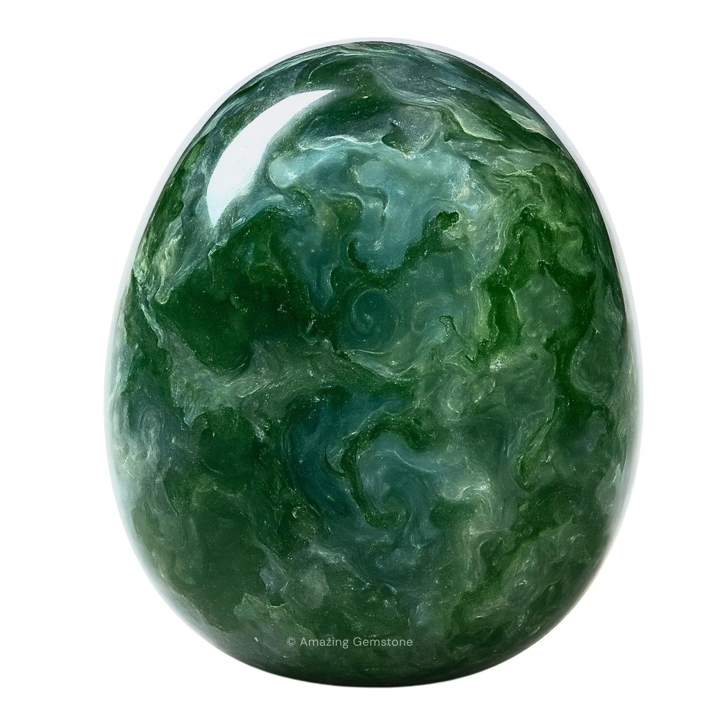 Amazing Gemstone Moss Agate Crystals and Healing Stones Tumbled - 1 oz Moss Agate Stones, Healing Stones for Energy Balance, Stress Relief - Premium Polished Gems Rocks for Meditation & Wellness