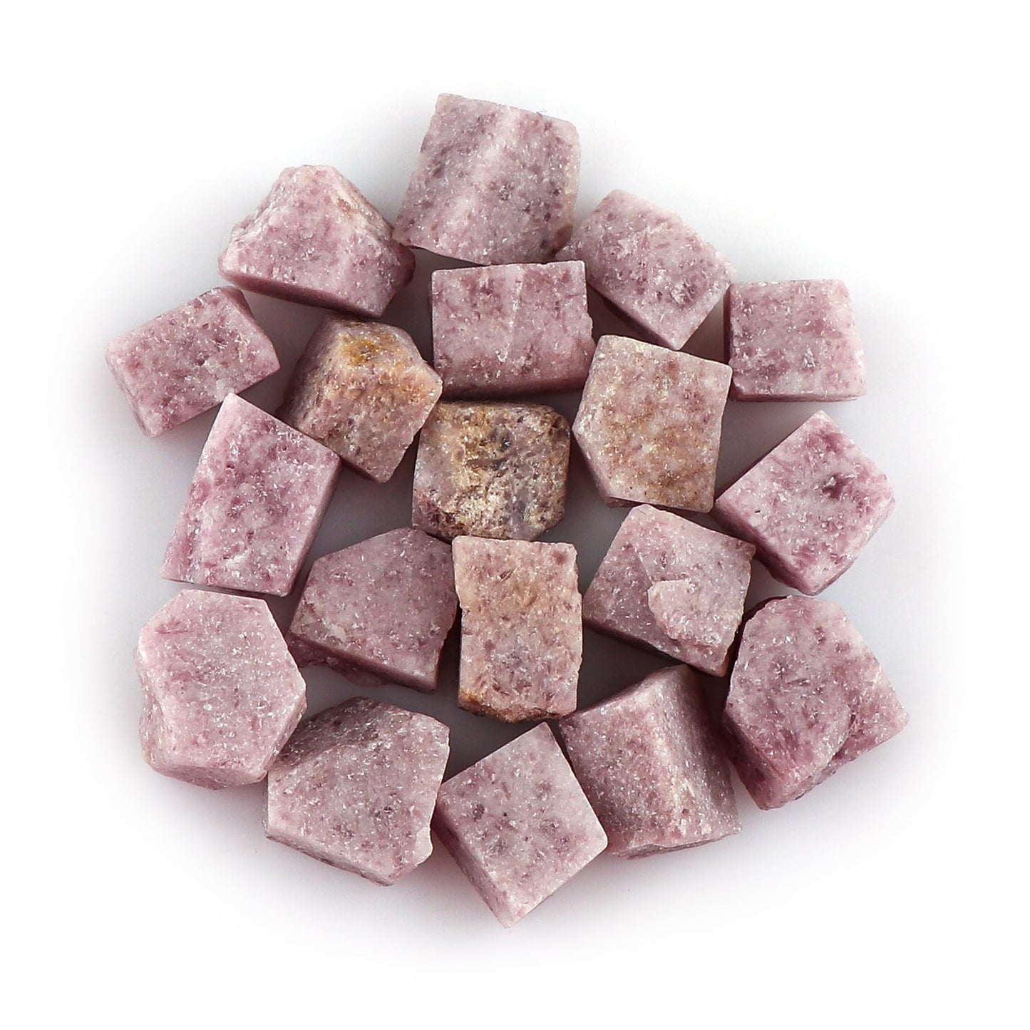 CRYSTALIS 100cts Natural Lepidolite Raw Crystals, Loose Gemstone Wholesale Bulk Rough Jewelry Making Supply, Chakra And Healing Raw Stones, Wire Wrapping, DIY, Tumbling, Gem Collection