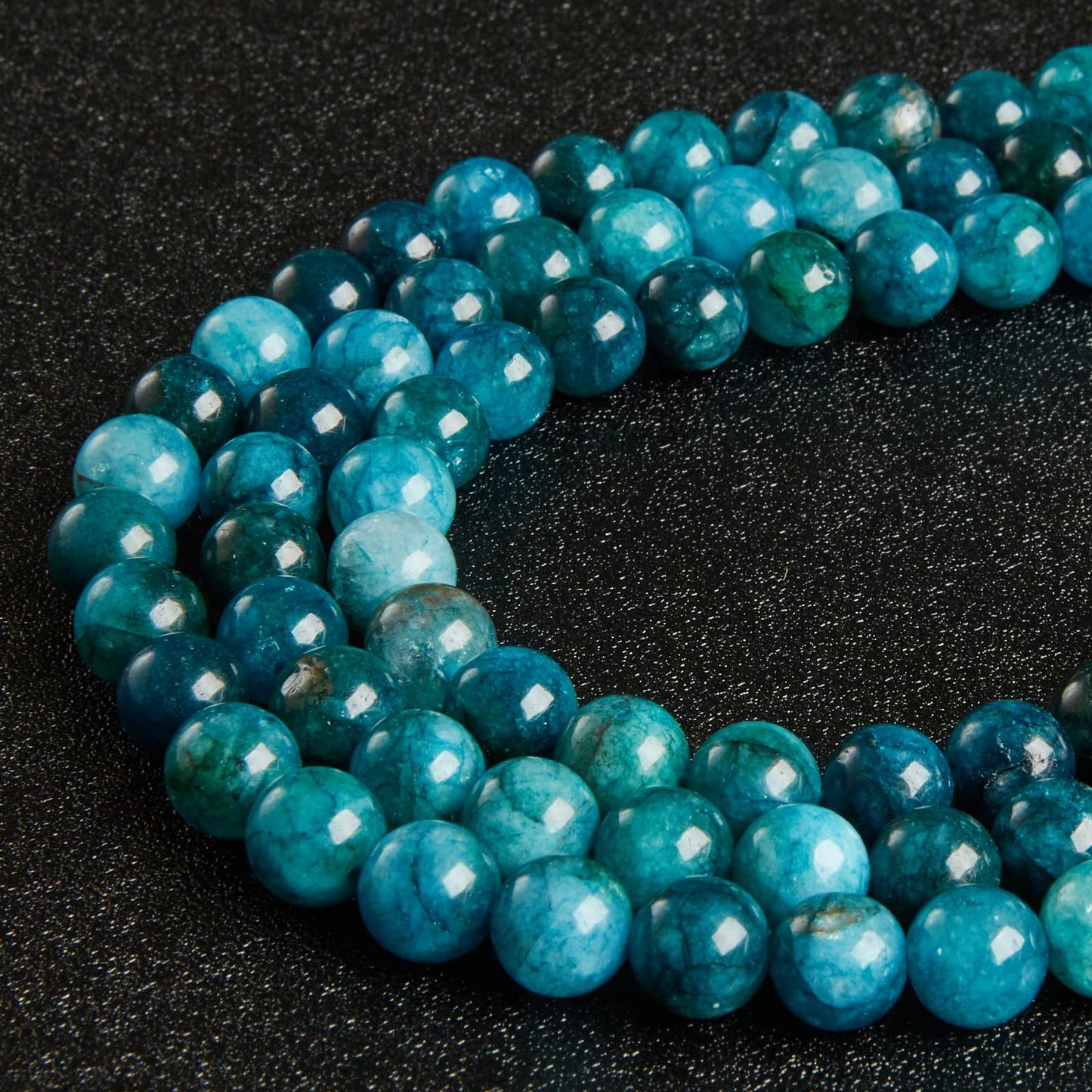 100pcs 10mm Apatite Beads Natural Gemstone Beads Round Loose Beads for Jewelry Making