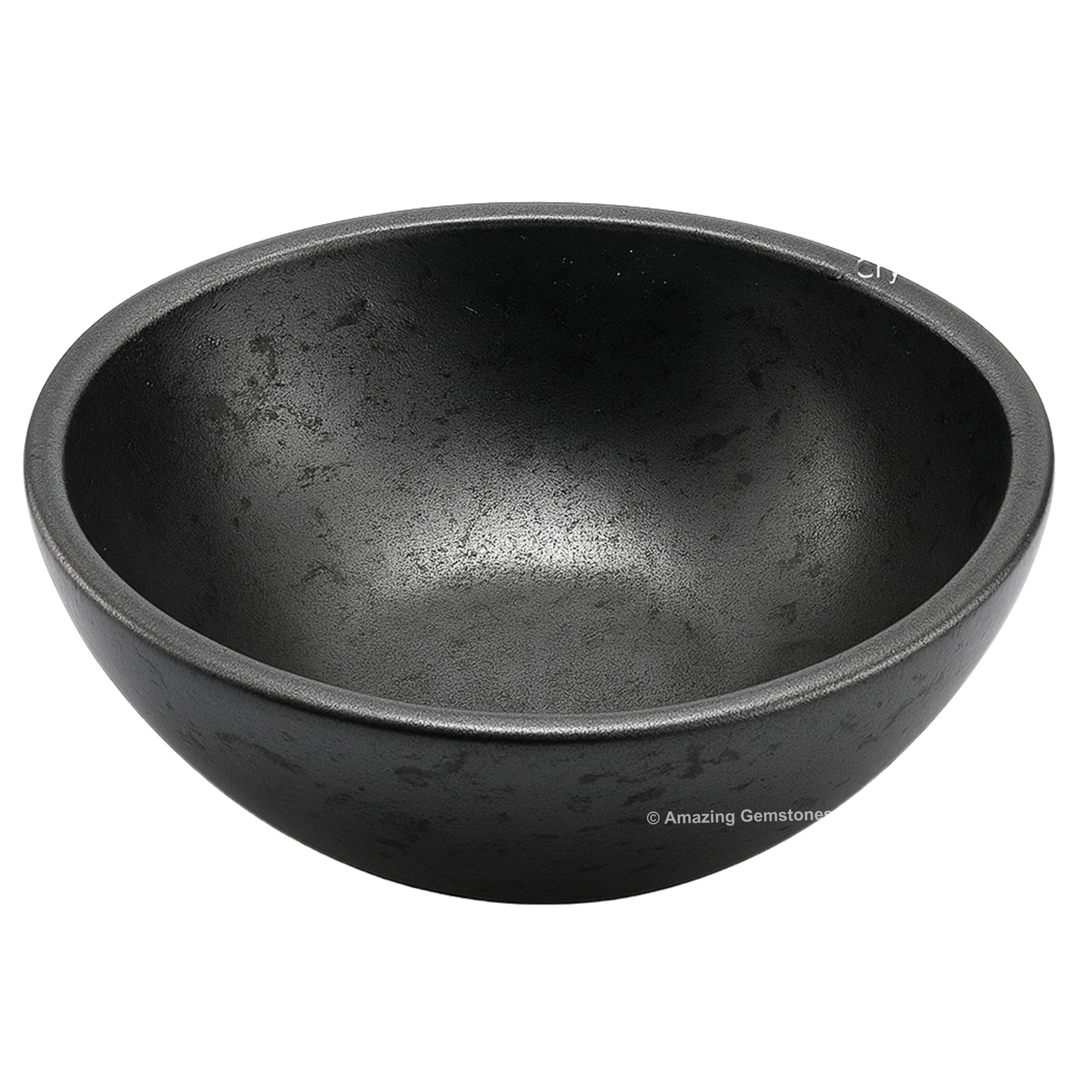 Hematite Crystal Bowl - 2 Inch Decorative Bowls for Room and Home Decor - Gemstone Healing Crystals for Elegant Display, Positive Energy Balance and Gift