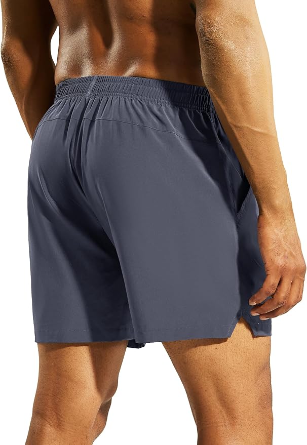 Nepest Men's 5?™â€?Athletic Running Shorts with Pockets, Lightweight Quick Dry Gym Workout Training No Liner Shorts