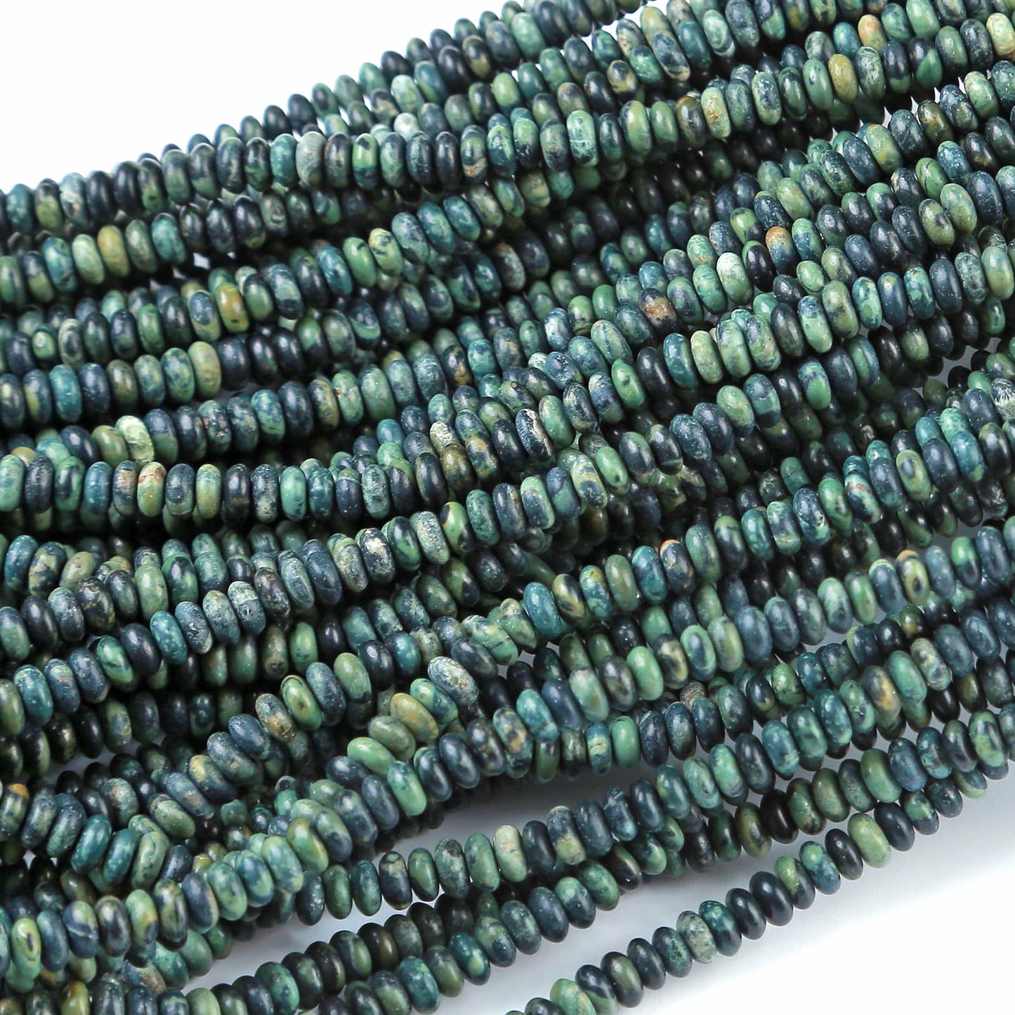 2x4MM 150PCS Kambaba Jasper Tube Rondelle Abacus Disk Spacer Loose Beads for Jewelry Making