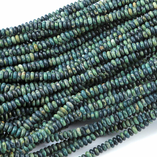 2x4MM 150PCS Kambaba Jasper Tube Rondelle Abacus Disk Spacer Loose Beads for Jewelry Making