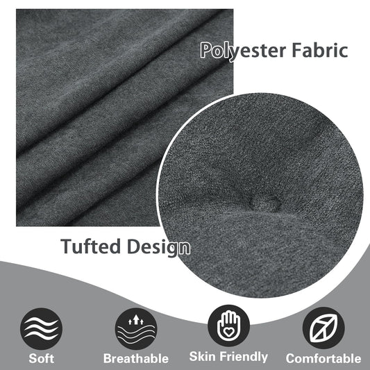 TANYOO Recliner Seat Cushion for Elderly - Patented Dual Design for Sagging Recliner Replacement & Easy Get Up, Booster Cushion Relieves Back Pain from Sofa, Couch, Chair 20x20x4 Inches Dark Grey
