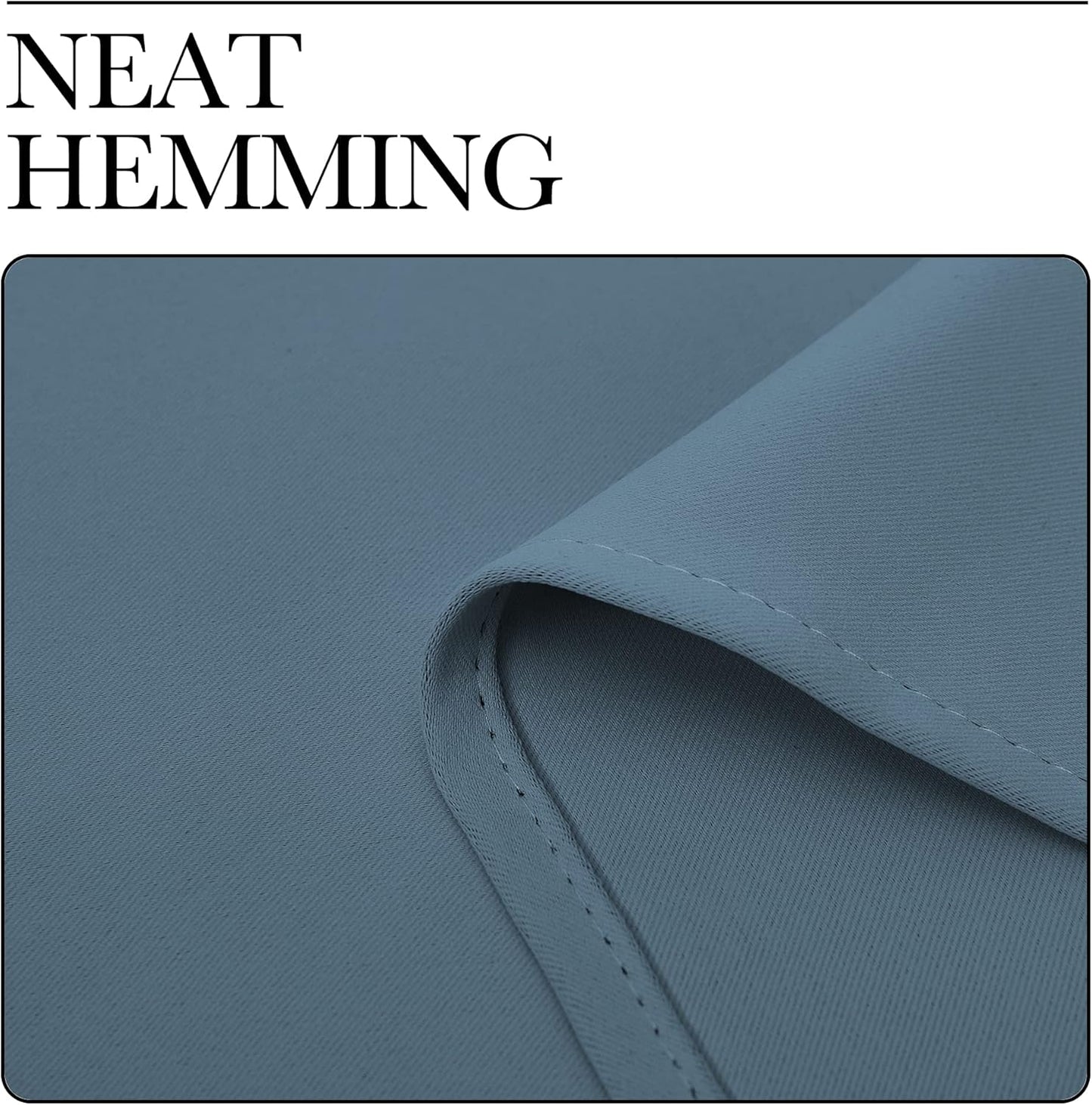 NICETOWN Smoky Blue Blackout Curtains - Thermal Insulated Drapes for Small Windows | 45" Length, 34" Wide, 2 Panels