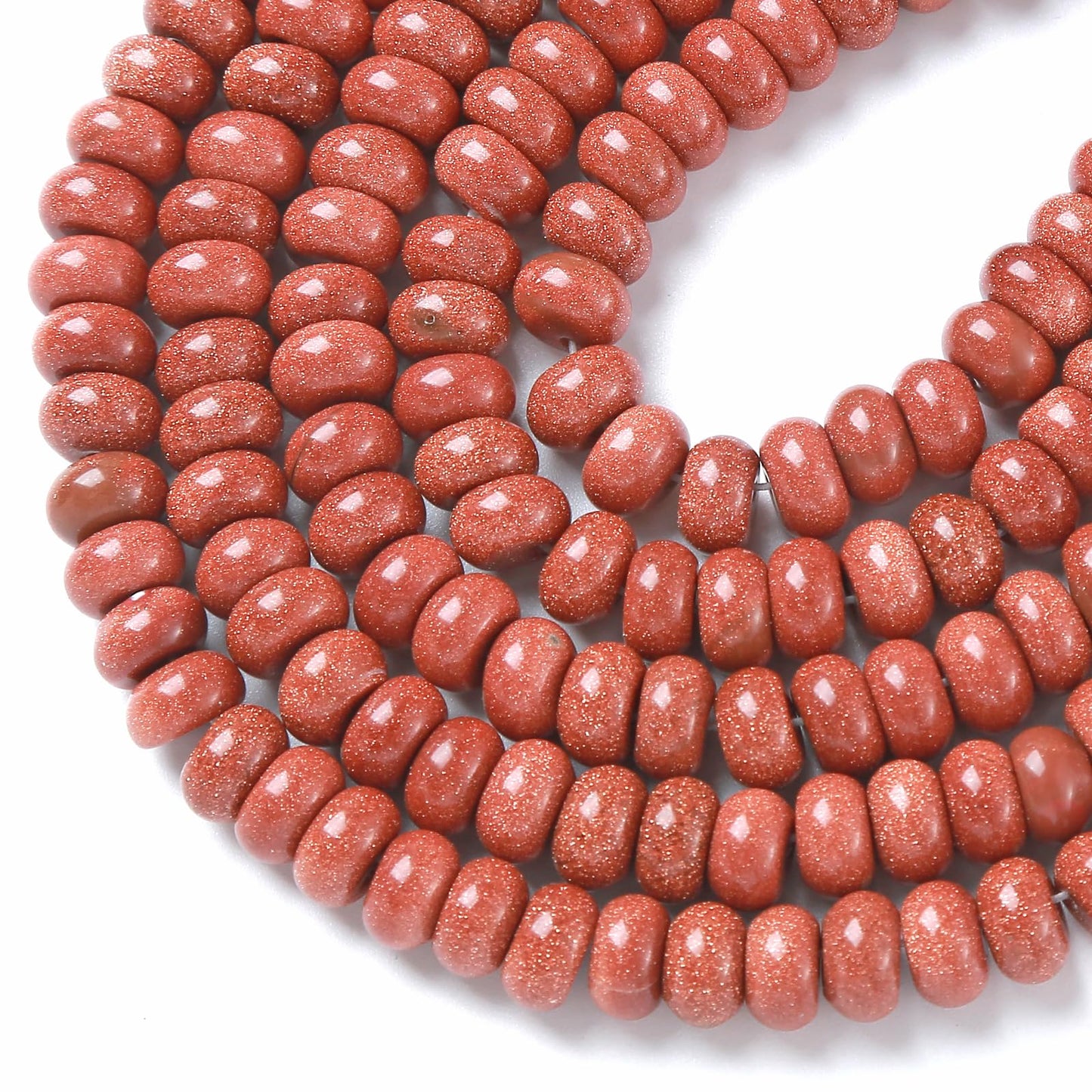 5x8MM 72PCS Gold Sandstone Tube Cylinder Rondelle Abacus Disk Spacer Loose Beads for Jewelry Making