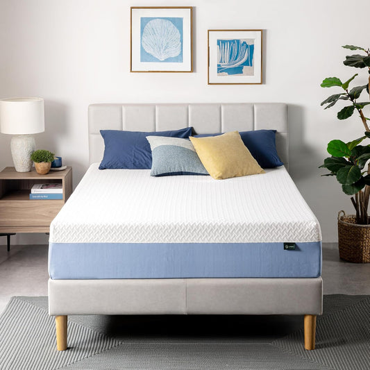 Zinus 12 Inch Twin Memory Foam Mattress - Cooling Essential, Fiberglass Free, Medium Feel, Breathable Design