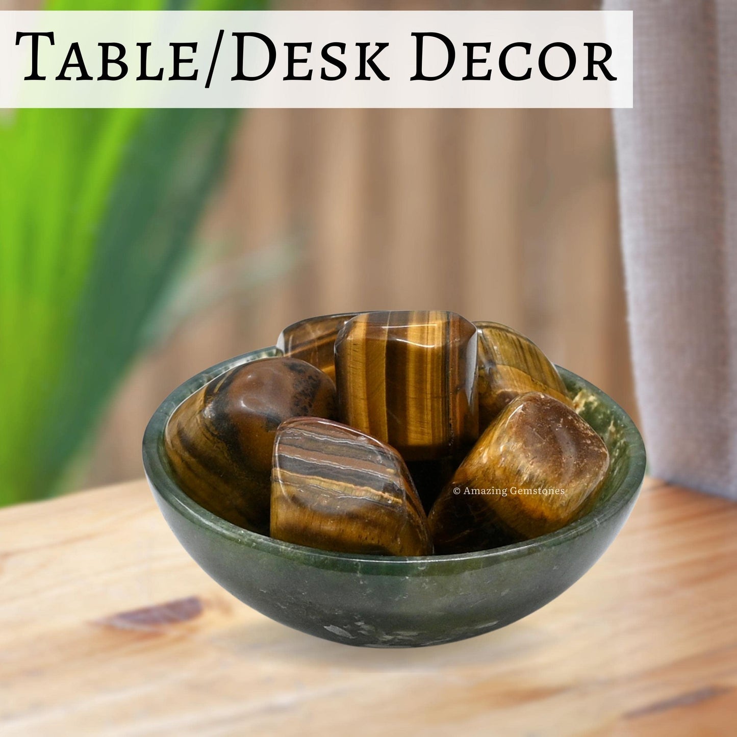 Amazing Gemstone Tiger Eye Crystals and Healing Stones Tumbled - 1 Oz Tiger Eye Stone Gem Stones, Natural Healing Stones for Energy Balance, Stress Relief - Polished Gems Rocks