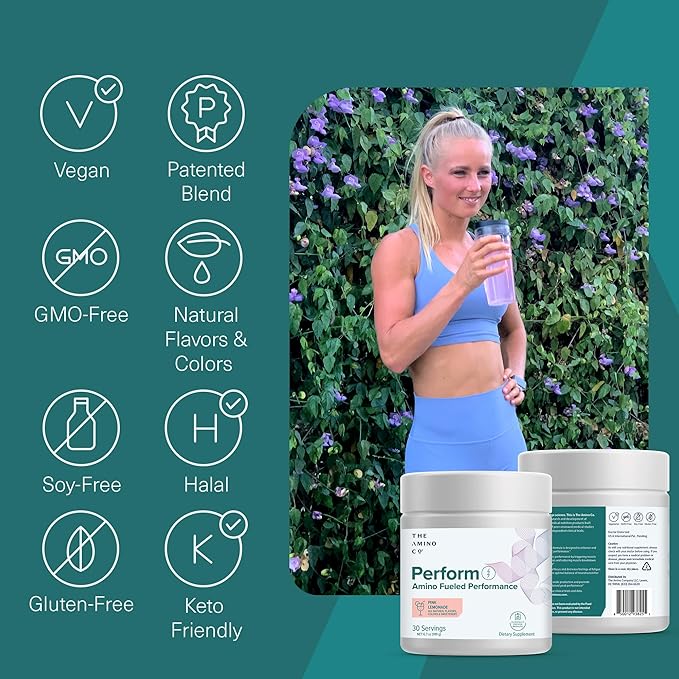 ??Perform Pre-Workout Powder with EAAs, Stevia-Sweetened Energy Support for Men & Women ??Pink Lemonade (6.7 oz)