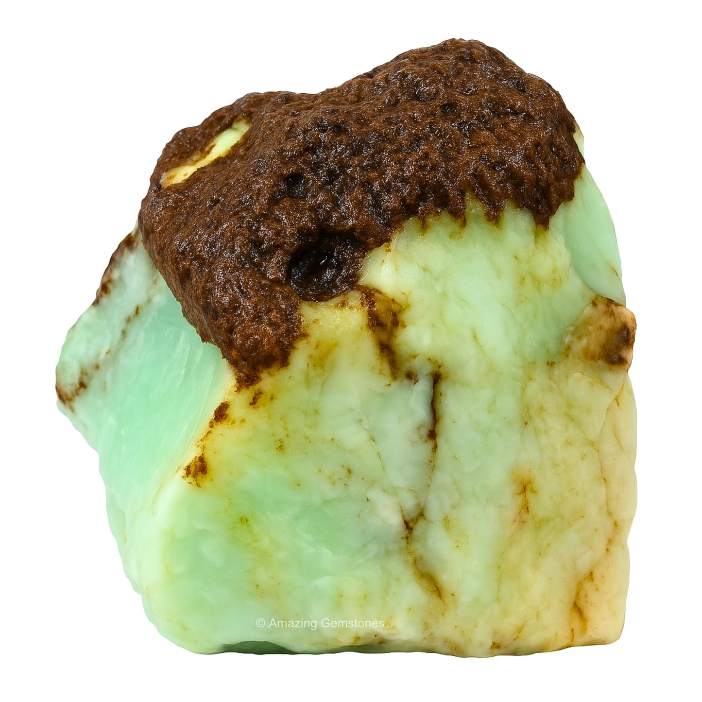 Amazing Gemstone Chrysoprase Raw Crystals and Healing Stones, Natural Rocks for Tumbling - DIY Raw Stones and Crystals, 2 Pieces