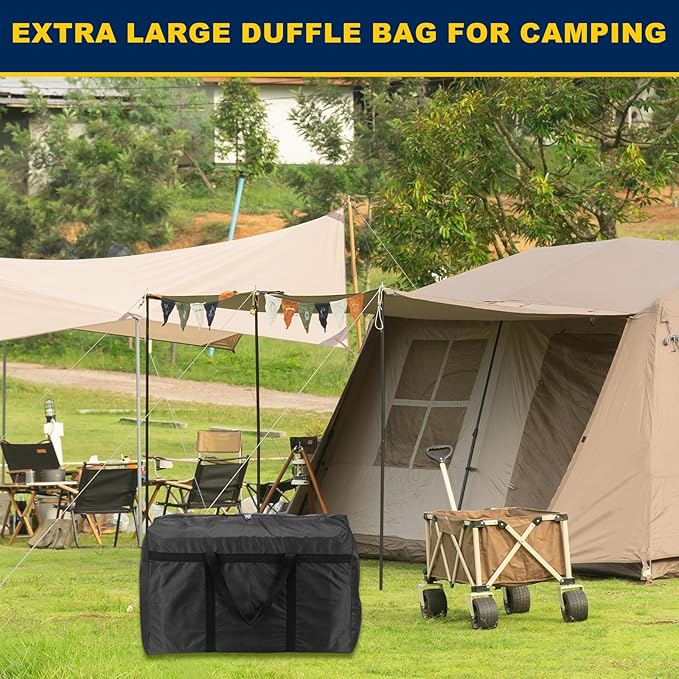 Extra Large Duffle Bag, 30 x 19 x 11 in Travel Big Duffle Bag with Zipper Handle Storage Foldable Waterproof Lightweight Bag for Women Men Travel Moving Camping (Red)
