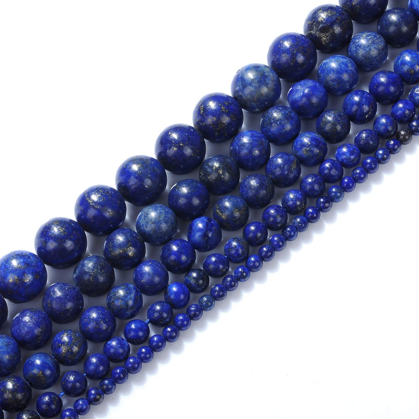 Natural Stone Beads 16mm Lapis Lazuli Gemstone Round Loose Beads Crystal Energy Stone Healing Power for Jewelry Making DIY,1 Strand 15"