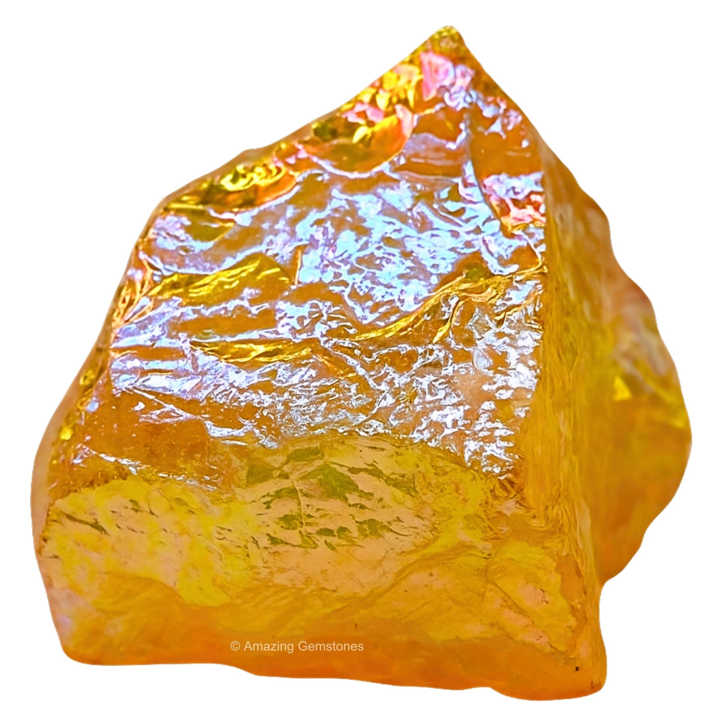 Amazing Gemstone 2 Pieces Yellow Aura Quartz Raw Crystals and Healing Stones, Natural Rocks for Meditation and DIY Raw Stones and Crystals