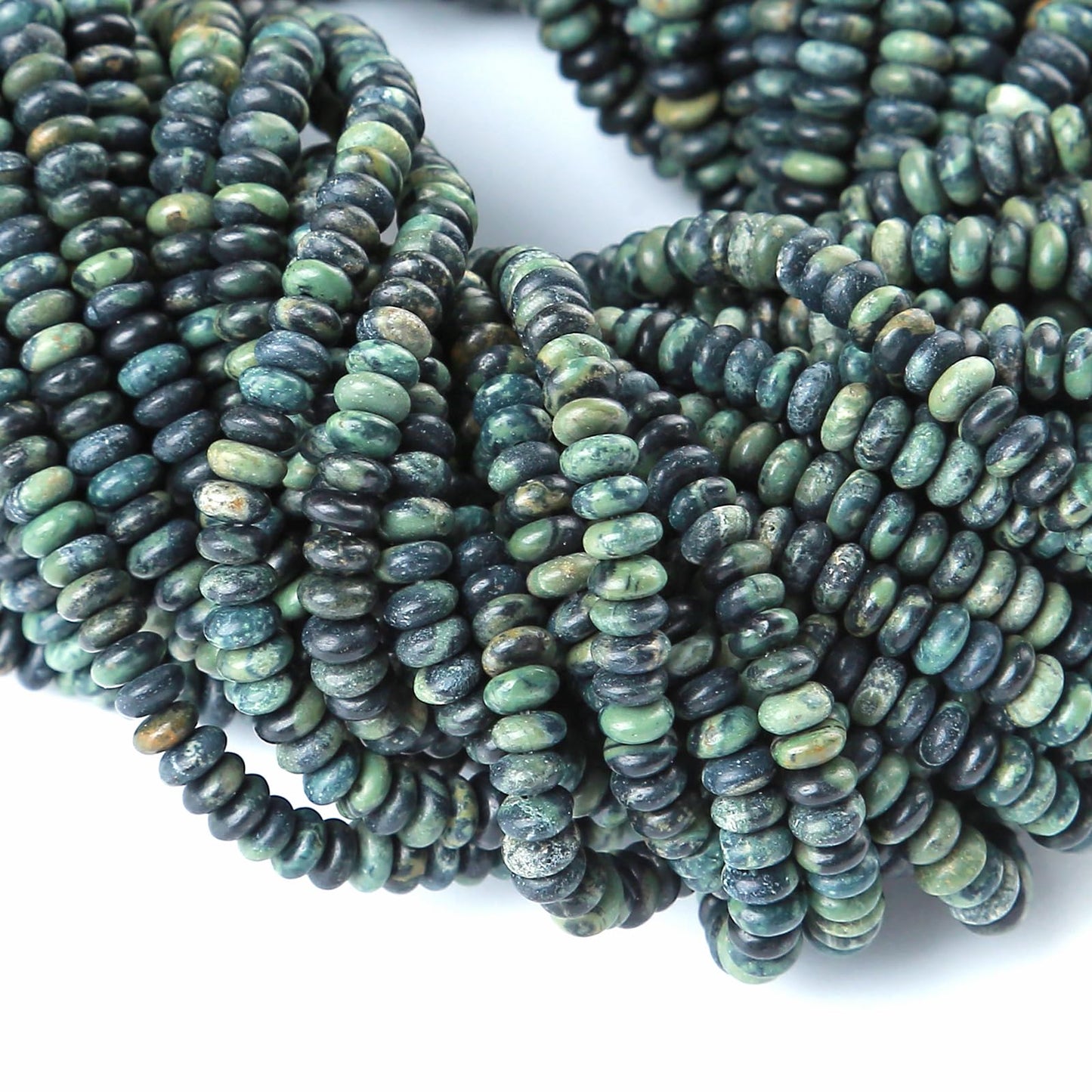 2x4MM 150PCS Kambaba Jasper Tube Rondelle Abacus Disk Spacer Loose Beads for Jewelry Making