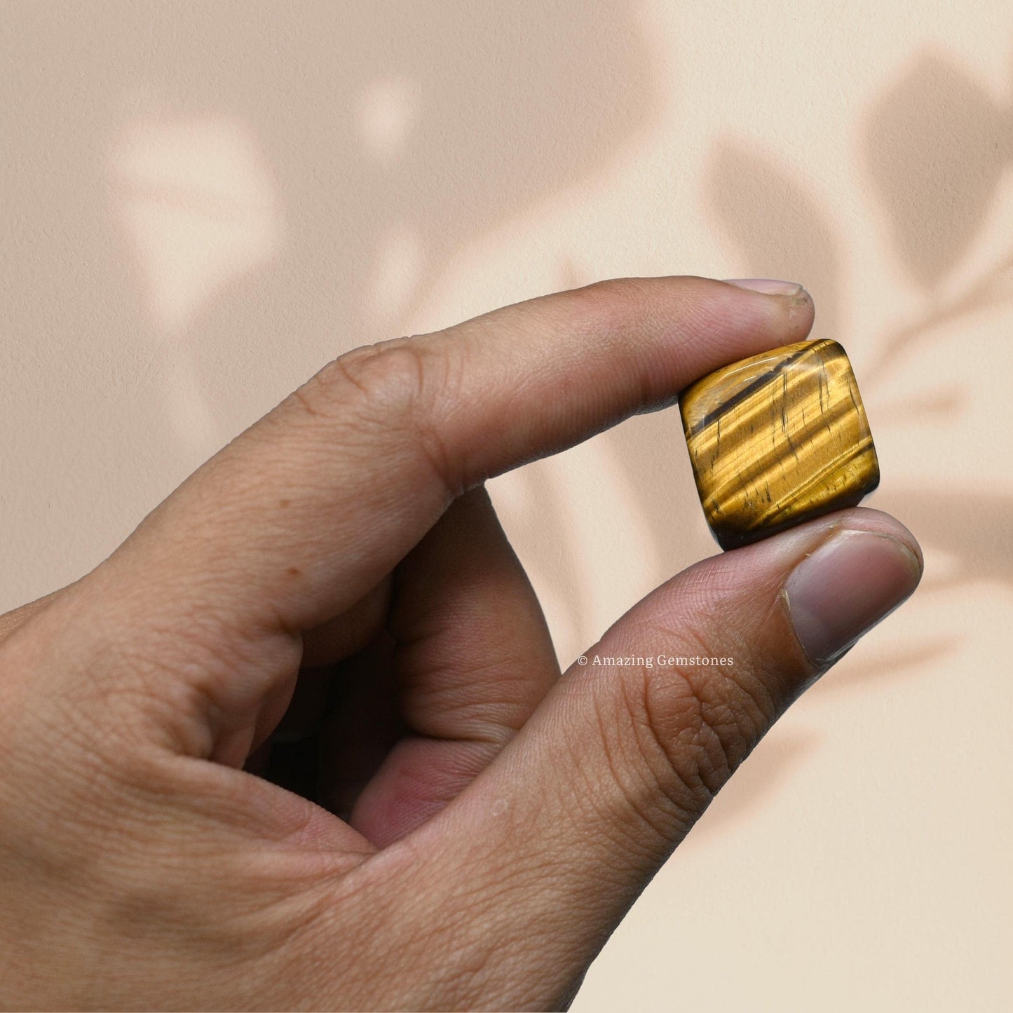 Amazing Gemstone Tiger Eye Crystals and Healing Stones Tumbled - 1 Oz Tiger Eye Stone Gem Stones, Natural Healing Stones for Energy Balance, Stress Relief - Polished Gems Rocks
