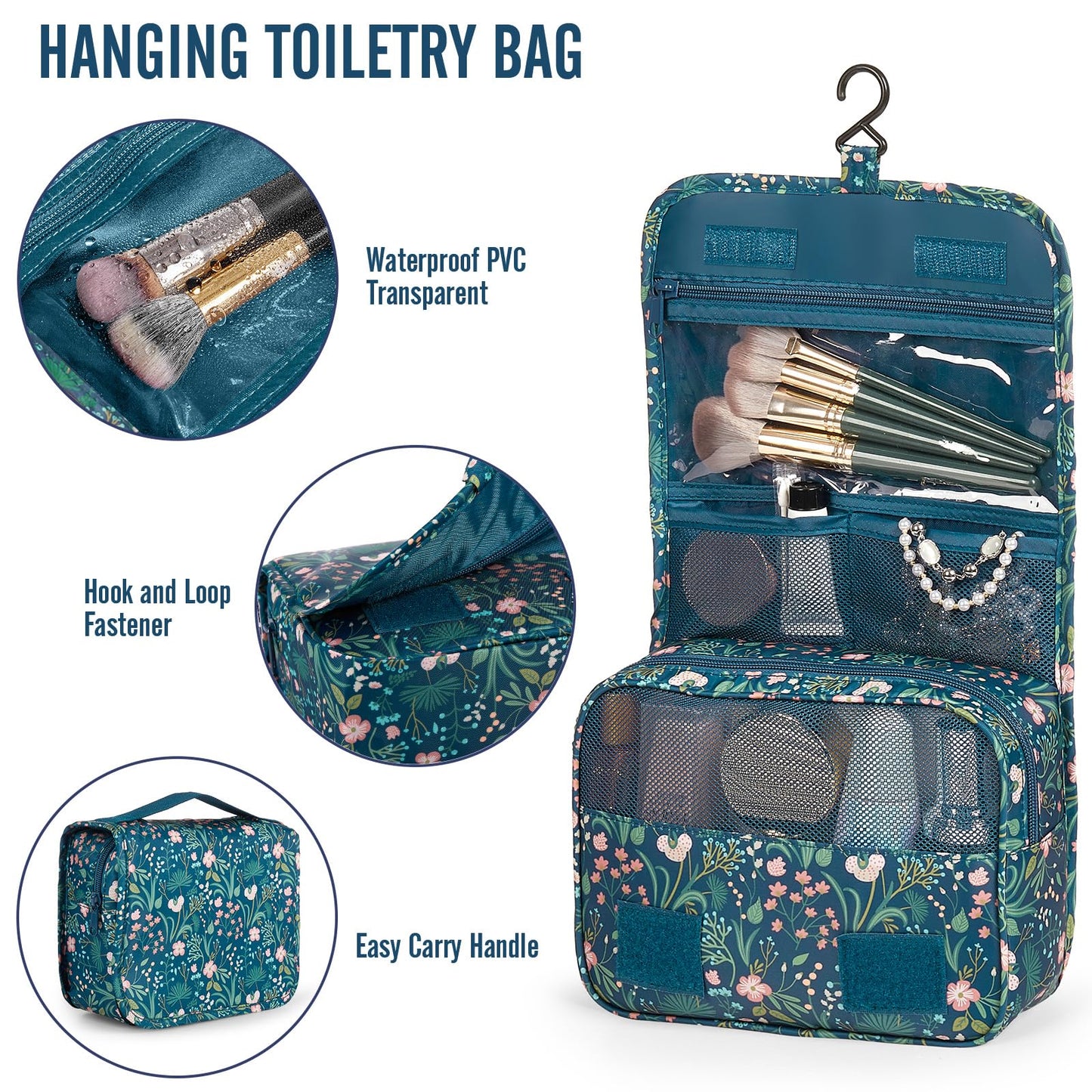 Veken 8 Set Packing Cubes for Travel Essentials, Suitcase Organizer Bags in 4 Sizes, Carry-On Luggage Accessories with Large Laundry & Hanging Toiletry Bag, Must-Have for Airplane, Road Trip & Camping