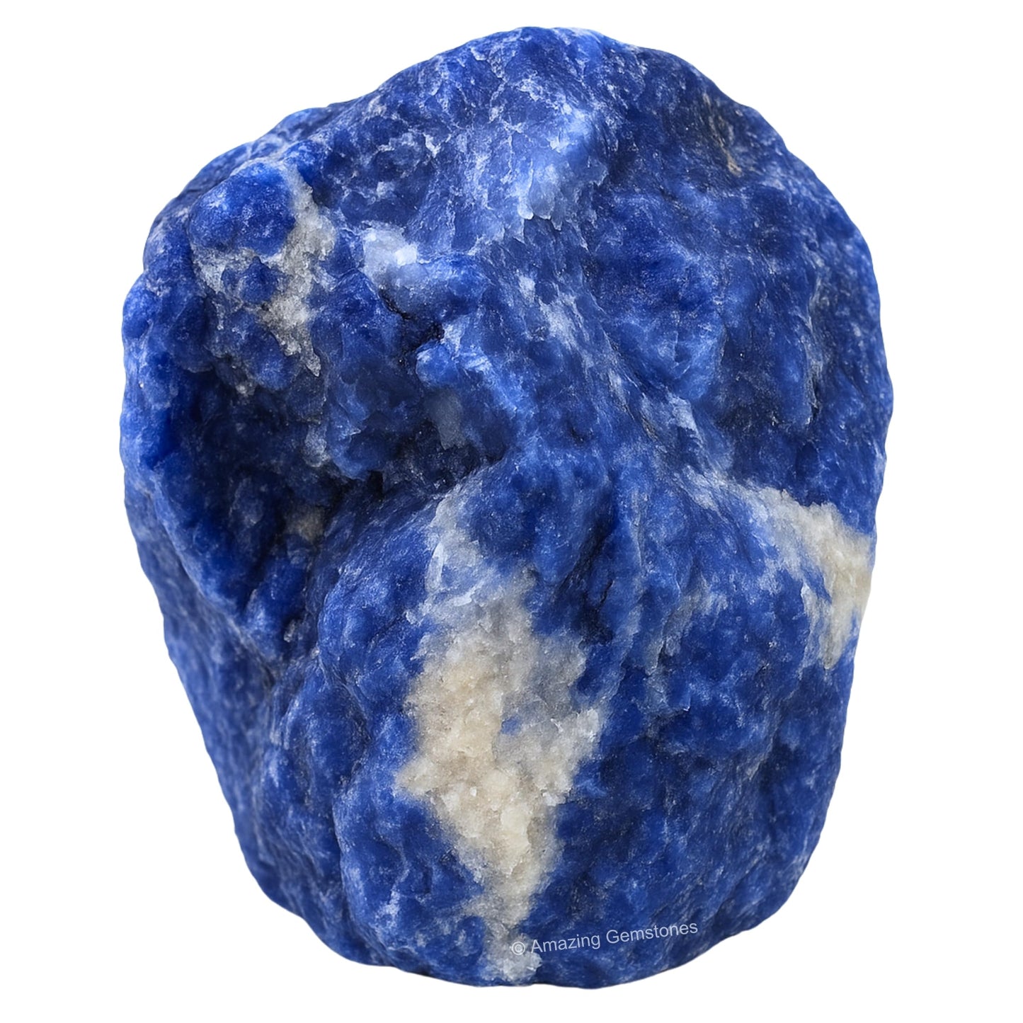 Amazing Gemstone 2 Pieces Sodalite Raw Crystals and Healing Stones, Natural Rocks for Tumbling and DIY Raw Stones and Crystals