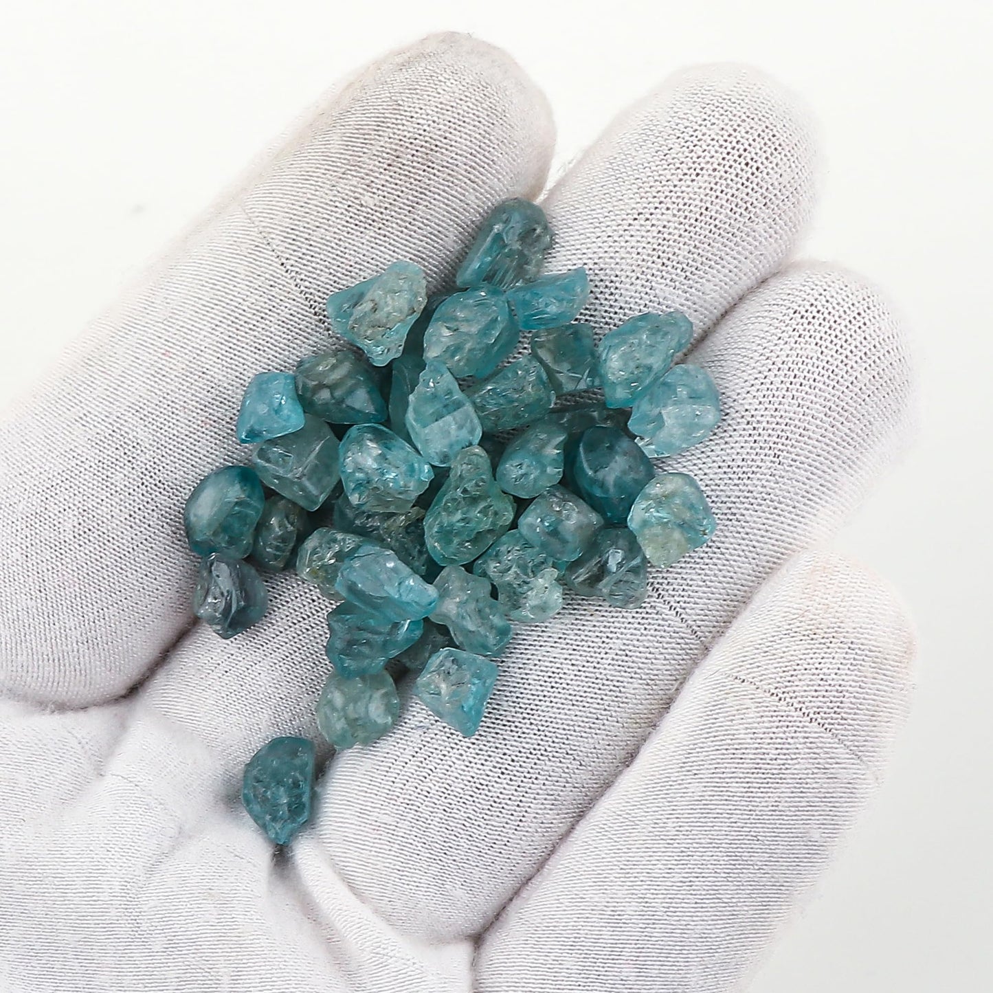ColouredRocks Blue Zircon (100cts) (40-42pcs) (8-12mm) Natural Raw Crystals, Loose Gemstone, Wholesale Rough, Jewelry Making Supply, Chakra Healing Stones, DIY Craft, Gem Collection