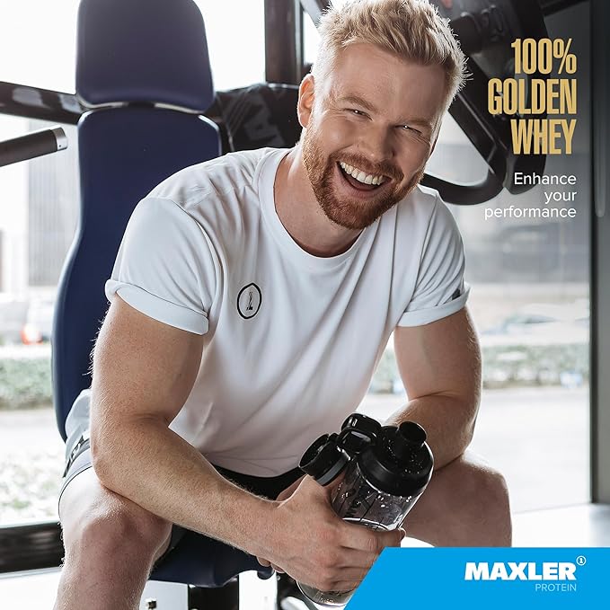 Maxler 100% Golden Whey Protein - 22g Protein per Serving - Premium Whey Protein Powder for Pre Post Workout - Fast-Absorbing Whey Concentrate Isolate Hydrolysate Blend - Chocolate Peanut Butter 5 lb