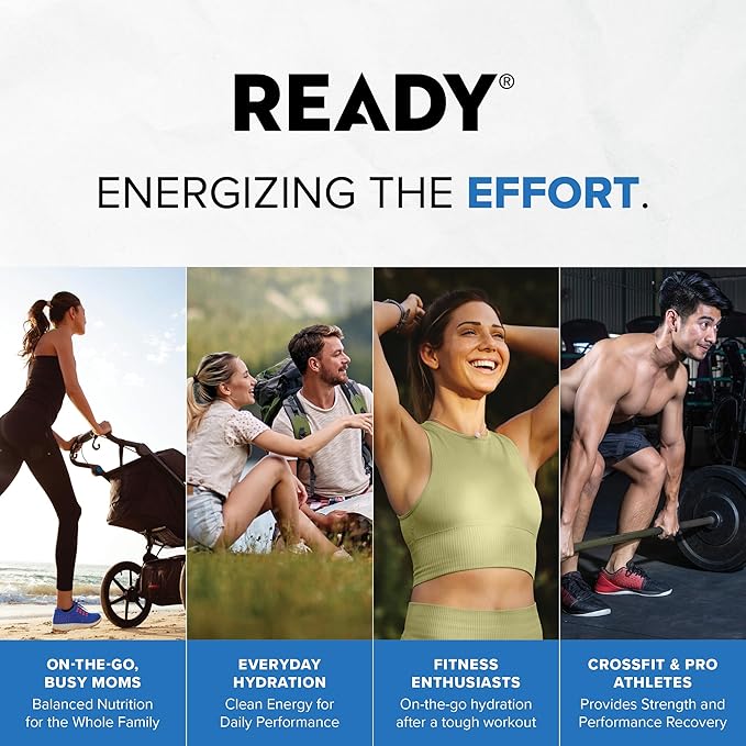 Ready® Protein Water ??20g Whey Protein Isolate, Zero Sugar, Low-Calorie Sports Drink for Hydration & Recovery ??Electrolytes, Essential Amino Acids ??Black Cherry, 16.9 fl oz Bottles (12-Pack)