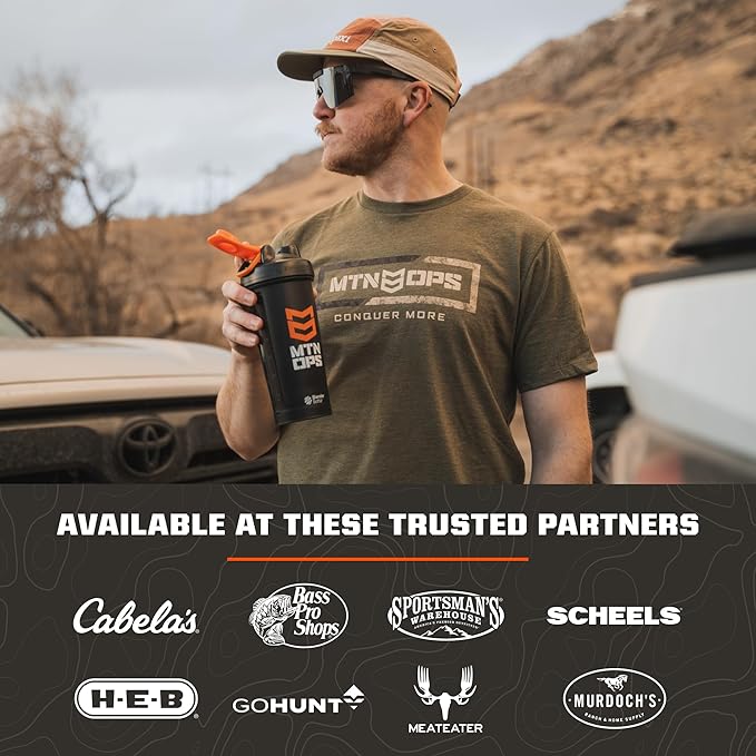 MTN OPS Hydrate Electrolytes Powder Drink Mix, 20 Single Serving On-The-Go Electrolyte Packs with Over 1000mg of Electrolytes per Serving, Mango Peach
