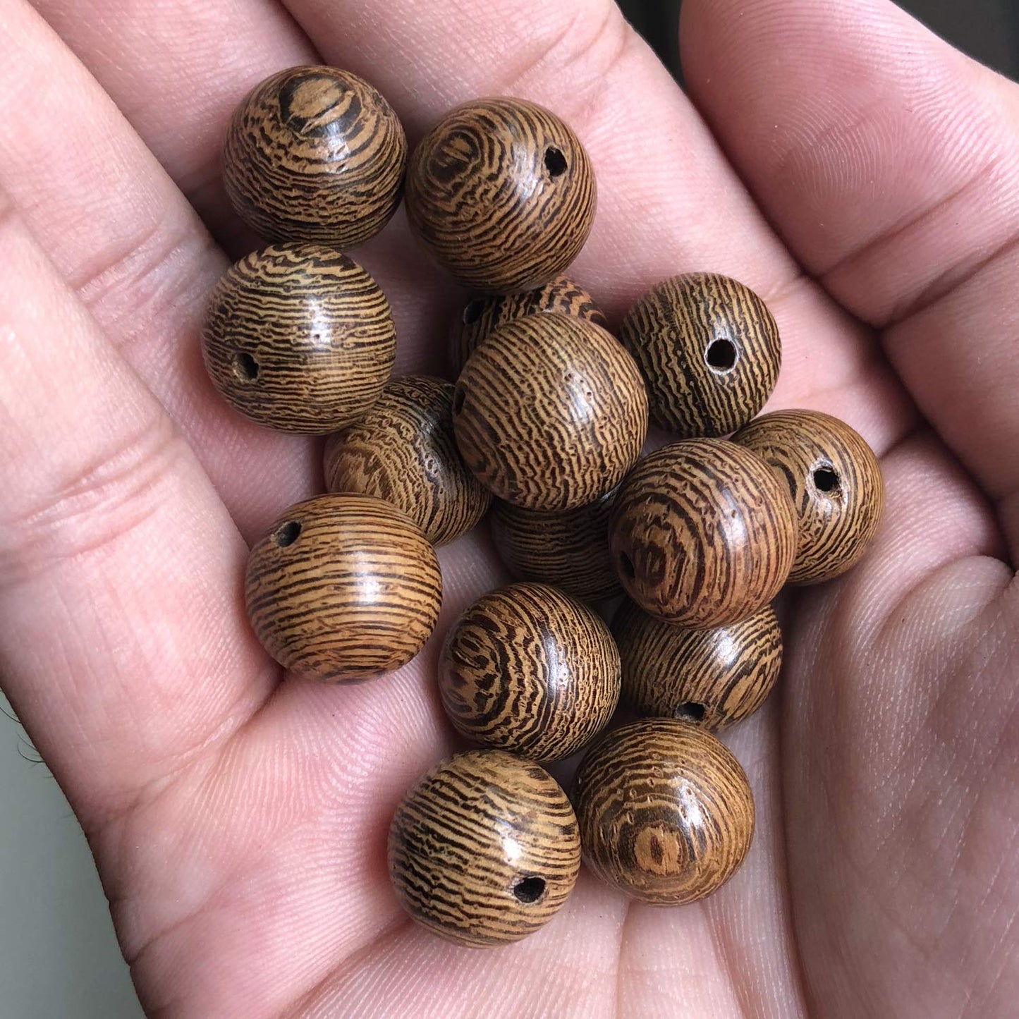 CarpenterC 500pcs 8mm Gorgeous Natural Round Polished Rosewood Loose Beads for Jewelry Making DIY Handmade Crafts
