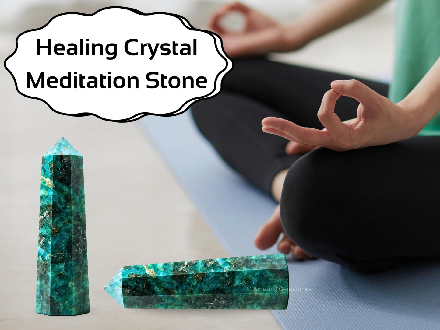 Amazing Gemstone Chrome Diopside Crystal Towers - Natural Healing Crystal Point Obelisk for Reiki Healing and Crystal Grid (2" to 3" INCH)