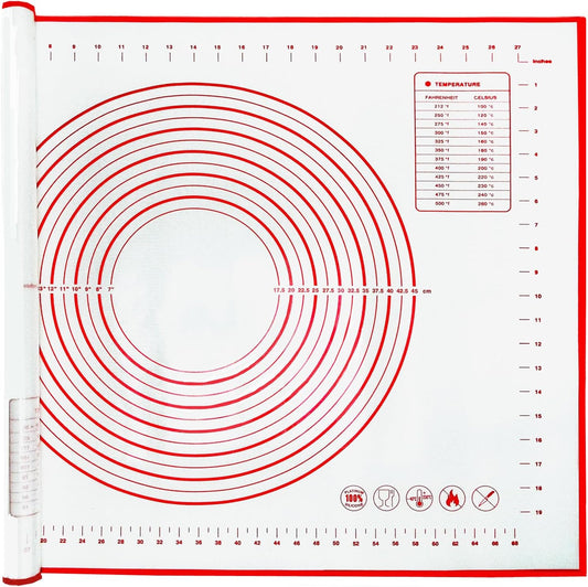 Silicone Baking Mat by Extra Large | Non-Stick, Heat-Resistant Dough Roller – 31.5'' x 24'' Easy Clean