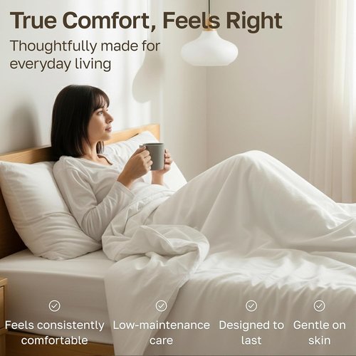California Design Den King Sheet Set - 100% Soft Cotton, 400 Thread Count, Silky Smooth Sateen - White