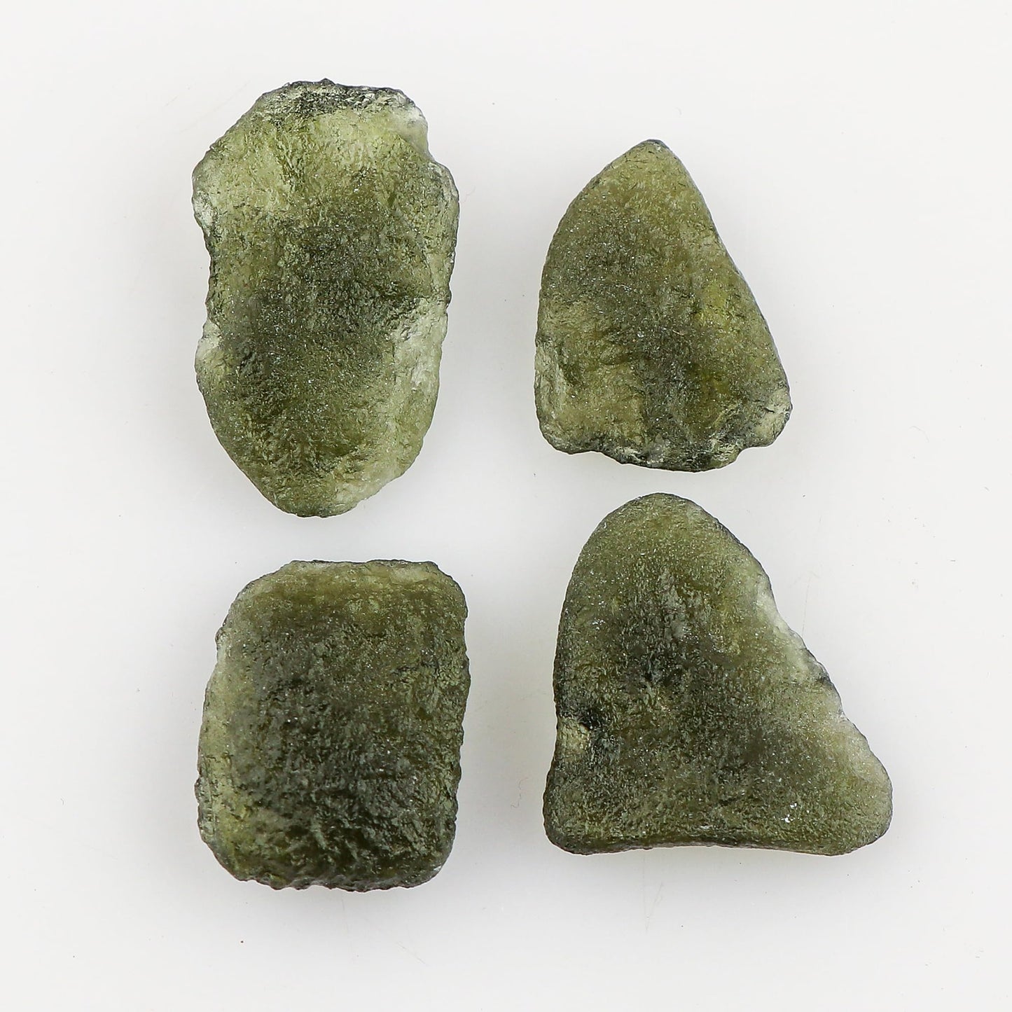 CRYSTALIS (4pcs) (10+gm) Raw Moldavite, High Grade Loose Gemstone Wholesale Bulk Rough Jewelry Making Supply, Chakra Stones, Wire Wrapping, DIY, Gem Collection (15-25mm)