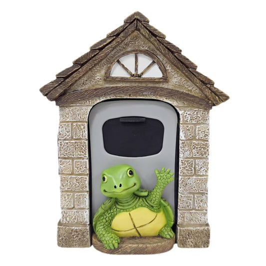 memeyou Key Lock Box Outside Hide A Key Outdoor Key Holder Wall Mount Large Lockbox with Code House Portable Spare Combination Hiders for Home Office Security Safe Storage Turtle
