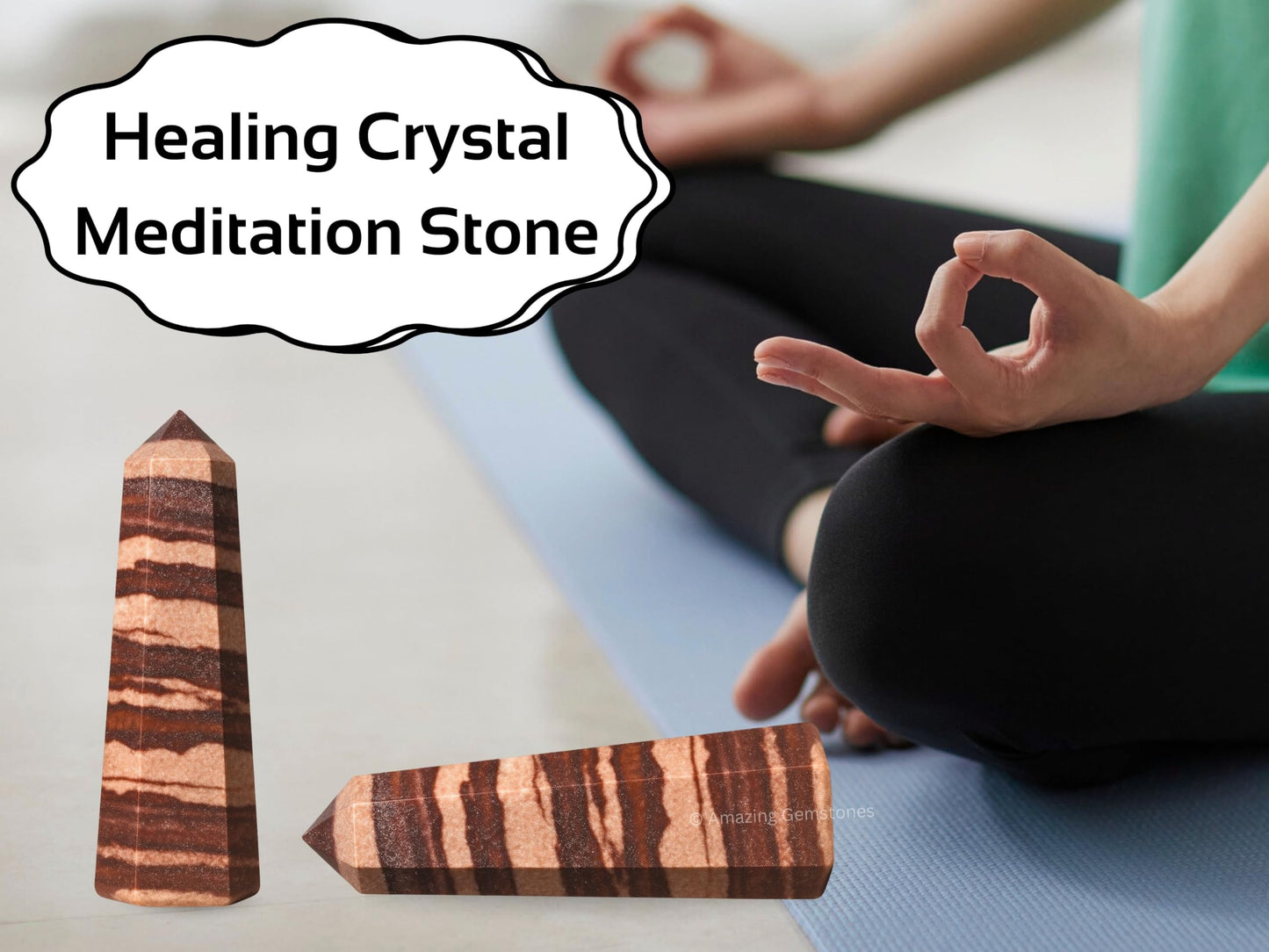 Amazing Gemstone Narmada Shiva Lingam Crystal Towers ~ Natural Healing Crystal Point Obelisk for Reiki Healing and Crystal Grid (3" to 4" INCH)
