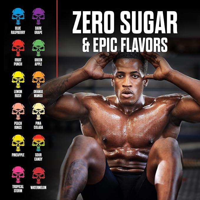 JNX SPORTS The Curse! Pre Workout Powder for Men & Women, Caffeine, Beta-Alanine, Creatine, L-Citrulline, 50 Servings, Pina Colada Flavor ??Boost Energy, Strength & Focus